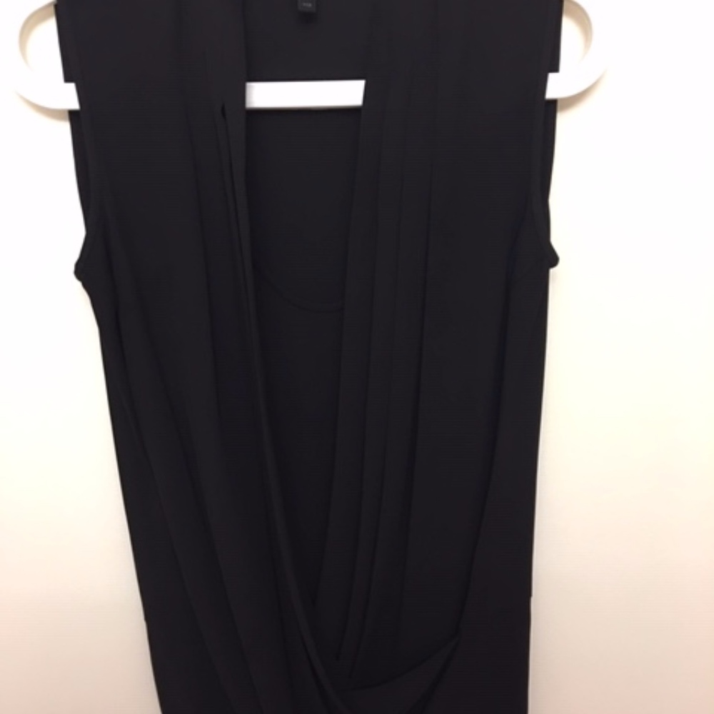 BCBG Sleeveless Black Top